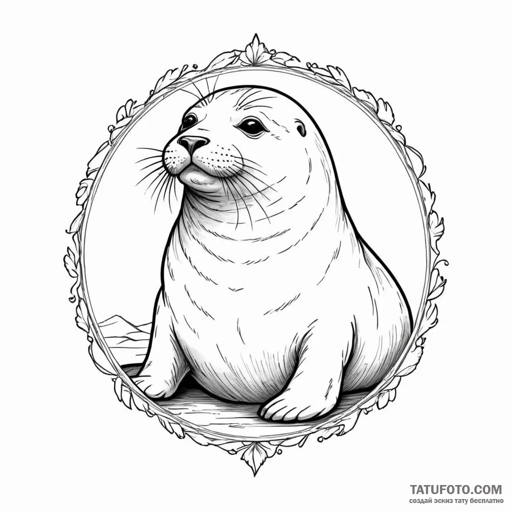 Seal - эскиз тату (№1750360254_1, 19.06.2025 19:10) — Tatufoto.com