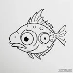 A minimalist tattoo of blinky, the three-eyed… — эскиз тату (№1750361050_1, 19.06.2025 19:24) — Tatufoto.com