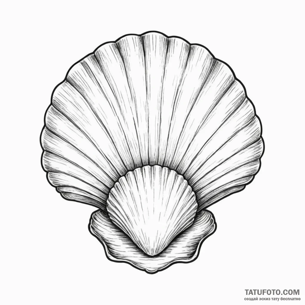 Shell - эскиз тату (№1750361289_0, 19.06.2025 19:28) — Tatufoto.com