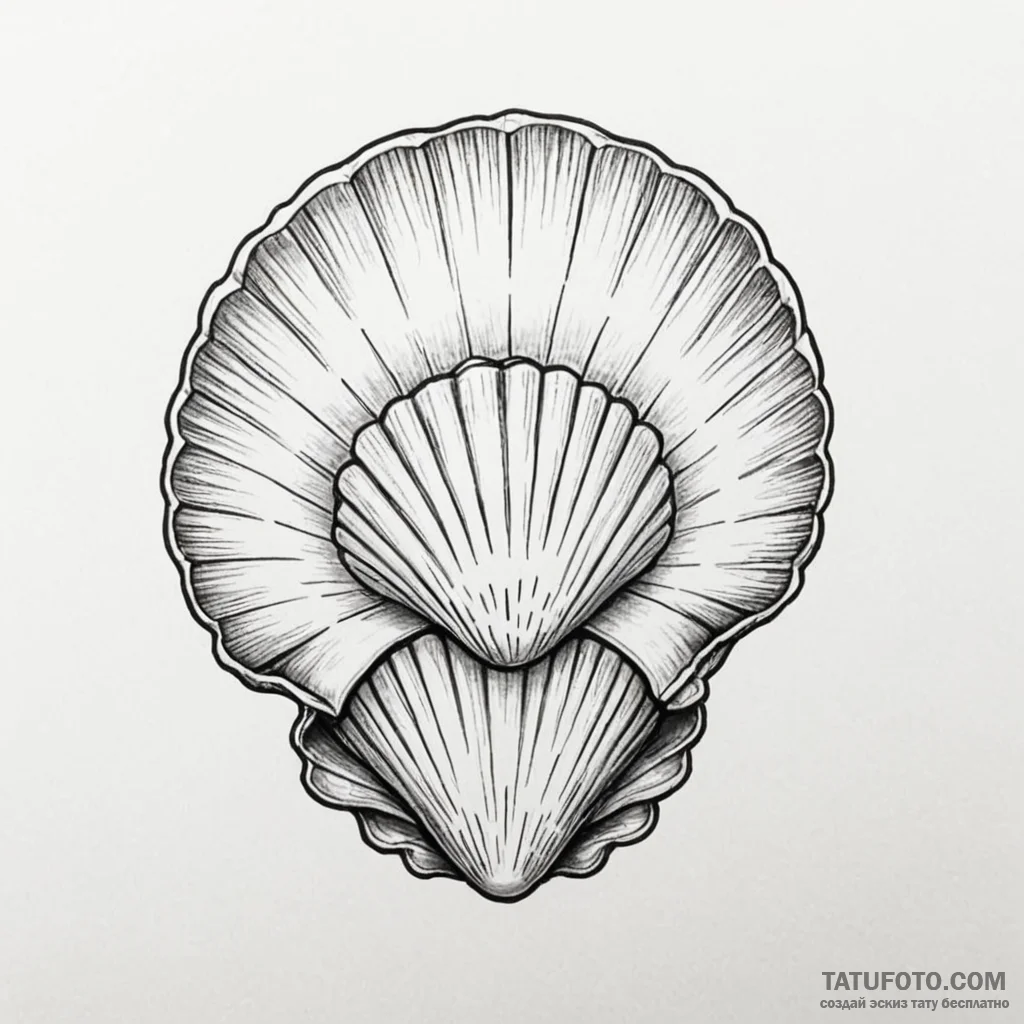 Shell - эскиз тату (№1750361289_1, 19.06.2025 19:28) — Tatufoto.com