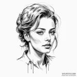 A sketch of berlin, charismatic and unhinged, — эскиз тату (№1750362019_0, 19.06.2025 19:40) — Tatufoto.com