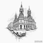 A sketch of berlin, charismatic and unhinged, — эскиз тату (№1750362019_1, 19.06.2025 19:40) — Tatufoto.com