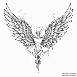 Hermes' wings - эскиз тату (№1750363146_1, 19.06.2025 19:59) — Tatufoto.com