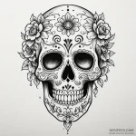 Sugar skull — эскиз тату (№1750363392_0, 19.06.2025 20:03) — Tatufoto.com