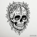 Sugar skull — эскиз тату (№1750370199_1, 19.06.2025 21:56) — Tatufoto.com