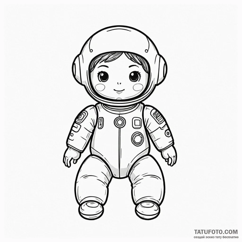 A sketch of the autopilot "otto", an inflatab... - эскиз тату (№1750370946_1, 19.06.2025 22:09) — Tatufoto.com