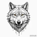 Wolf grin — эскиз тату (№1750371107_0, 19.06.2025 22:11) — Tatufoto.com