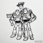 A sketch of buzz lightyear and woody from toy… — эскиз тату (№1750372747_1, 19.06.2025 22:39) — Tatufoto.com