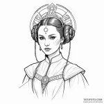 Linework design of padmé amidala, strong and… — эскиз тату (№1750372907_0, 19.06.2025 22:41) — Tatufoto.com