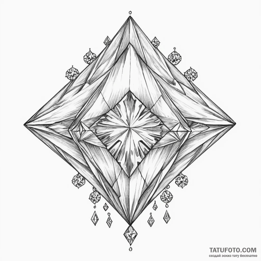 Diamond - эскиз тату (№1750372988_1, 19.06.2025 22:43) — Tatufoto.com