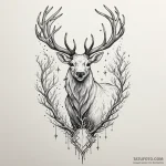 A linework tattoo of harry’s stag patronus, e… — эскиз тату (№1750375713_1, 19.06.2025 23:28) — Tatufoto.com