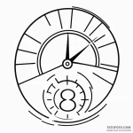 A graphic tattoo of the «88 mph» speed displa… — эскиз тату (№1750376287_1, 19.06.2025 23:38) — Tatufoto.com