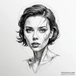 A graphic novel style portrait of the alien f… — эскиз тату (№1750376373_1, 19.06.2025 23:39) — Tatufoto.com