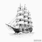 Frigate — эскиз тату (№1750376631_0, 19.06.2025 23:43) — Tatufoto.com