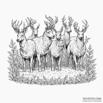 A graphic novel panel of the hedge animals fr… — эскиз тату (№1750378309_1, 20.06.2025 00:11) — Tatufoto.com