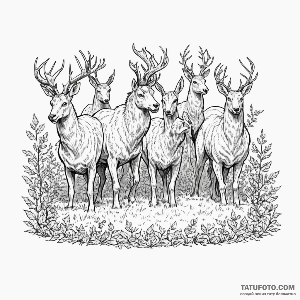 A graphic novel panel of the hedge animals fr... - эскиз тату (№1750378309_1, 20.06.2025 00:11) — Tatufoto.com