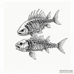 Fish skeleton — эскиз тату (№1750379268_1, 20.06.2025 00:27) — Tatufoto.com