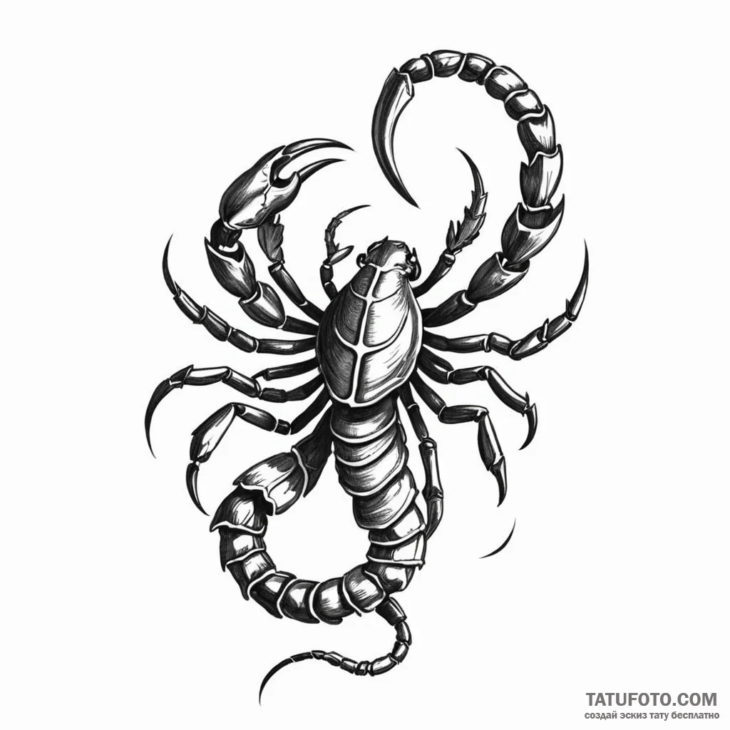 Scorpio - эскиз тату (№1750379988_1, 20.06.2025 00:39) — Tatufoto.com