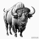 Buffalo — эскиз тату (№1750380228_0, 20.06.2025 00:43) — Tatufoto.com