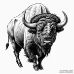 Buffalo — эскиз тату (№1750380228_1, 20.06.2025 00:43) — Tatufoto.com