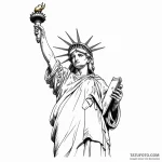 Statue of liberty — эскиз тату (№1750380804_1, 20.06.2025 00:53) — Tatufoto.com