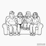 A sketch of the main characters from family g… — эскиз тату (№1750380892_0, 20.06.2025 00:54) — Tatufoto.com