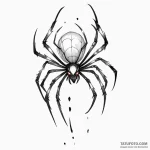 A watercolor sketch of the glitching, dimensi… — эскиз тату (№1750382265_1, 20.06.2025 01:17) — Tatufoto.com