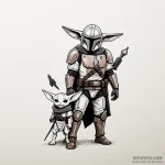 A neo-traditional tattoo of the main characte… — эскиз тату (№1750383073_0, 20.06.2025 01:31) — Tatufoto.com