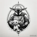 A neo-traditional tattoo of the main characte… — эскиз тату (№1750383073_1, 20.06.2025 01:31) — Tatufoto.com
