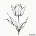 Tulip — эскиз тату (№1750383247_0, 20.06.2025 01:34) — Tatufoto.com