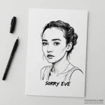 A sketch of the «sorry baby x» postcard from… — эскиз тату (№1750383327_1, 20.06.2025 01:35) — Tatufoto.com
