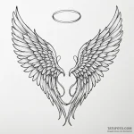 Angel wings — эскиз тату (№1750383412_1, 20.06.2025 01:36) — Tatufoto.com