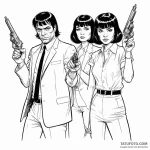 A graphic novel panel of jules and vincent fr… — эскиз тату (№1750383576_0, 20.06.2025 01:39) — Tatufoto.com