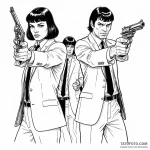 A graphic novel panel of jules and vincent fr… — эскиз тату (№1750383576_1, 20.06.2025 01:39) — Tatufoto.com