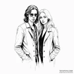 A sketch of the main characters from only lov… — эскиз тату (№1750384893_1, 20.06.2025 02:01) — Tatufoto.com