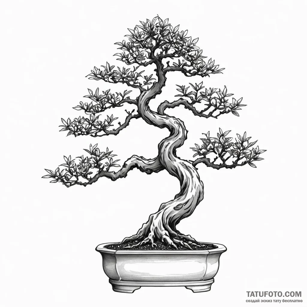 Bonsai - эскиз тату (№1750385223_1, 20.06.2025 02:07) — Tatufoto.com