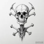 Bones — эскиз тату (№1750385385_0, 20.06.2025 02:09) — Tatufoto.com