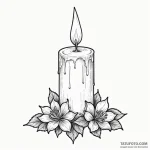 Candle — эскиз тату (№1750387176_0, 20.06.2025 02:39) — Tatufoto.com