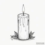 Candle — эскиз тату (№1750387176_1, 20.06.2025 02:39) — Tatufoto.com
