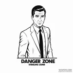 A sketch of sterling archer, with the phrase… — эскиз тату (№1750388073_0, 20.06.2025 02:54) — Tatufoto.com