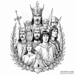 A graphic novel style tattoo of the main char… — эскиз тату (№1750389801_1, 20.06.2025 03:23) — Tatufoto.com