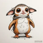 33. neo-traditional tattoo of a porg, cute an… — эскиз тату (№1750389883_1, 20.06.2025 03:24) — Tatufoto.com