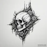 Death with oblique — эскиз тату (№1750390619_0, 20.06.2025 03:36) — Tatufoto.com