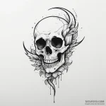 Death with oblique — эскиз тату (№1750390619_1, 20.06.2025 03:36) — Tatufoto.com