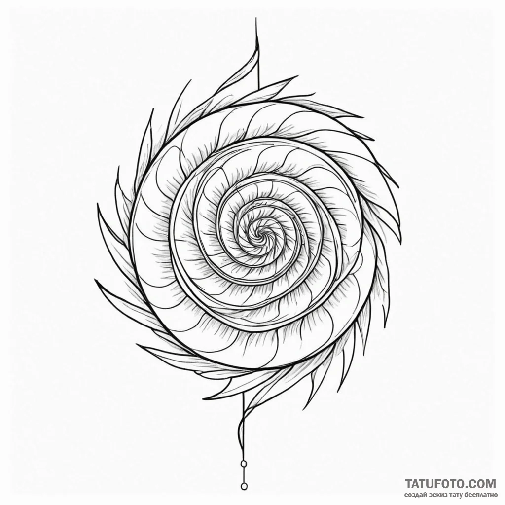 Spiral - эскиз тату (№1750390778_1, 20.06.2025 03:39) — Tatufoto.com