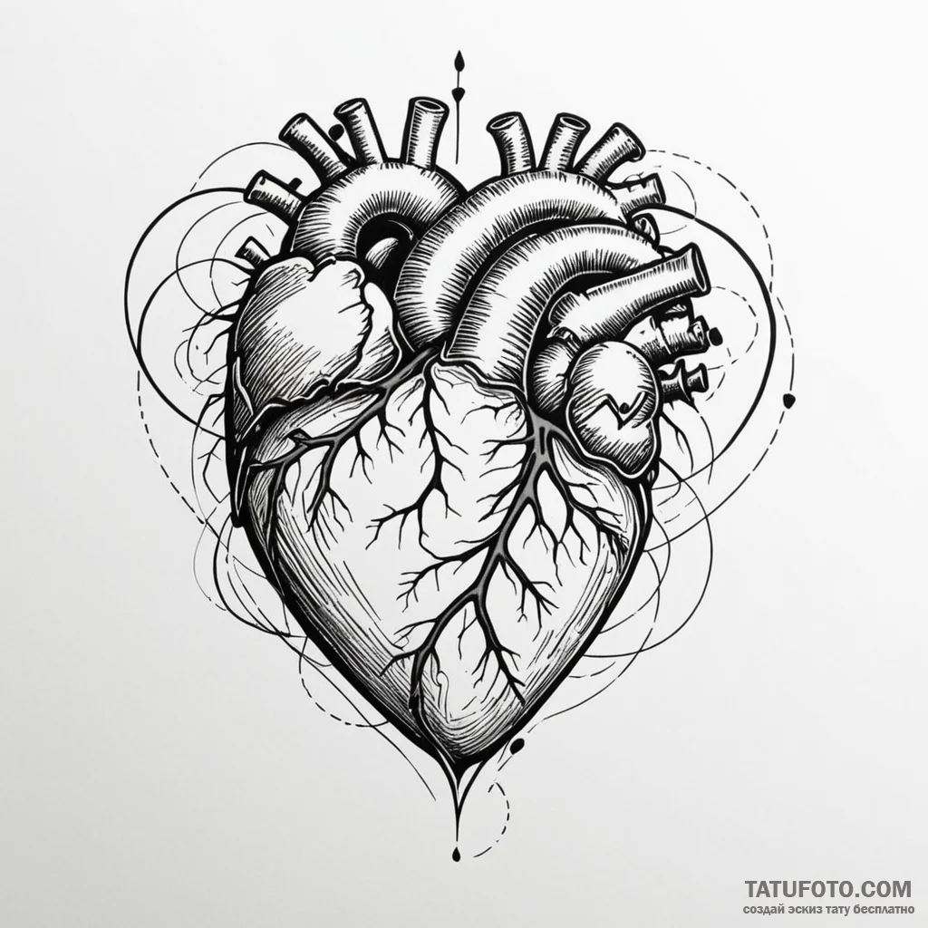Heart - эскиз тату (№1750391501_1, 20.06.2025 03:51) — Tatufoto.com