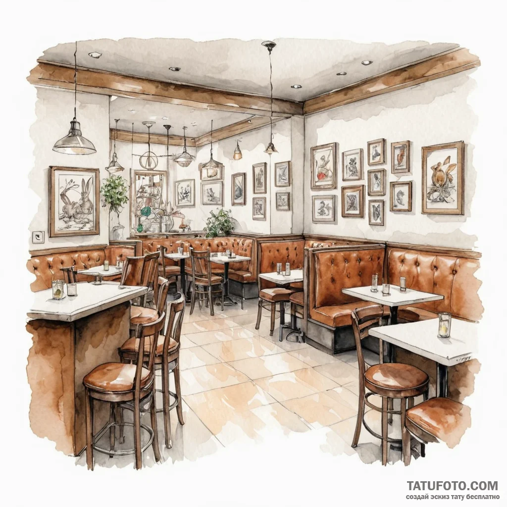 A watercolor sketch of the jack rabbit slim's... - эскиз тату (№1750393479_1, 20.06.2025 04:24) — Tatufoto.com