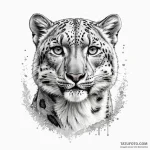 Snow leopard — эскиз тату (№1750395188_1, 20.06.2025 04:53) — Tatufoto.com
