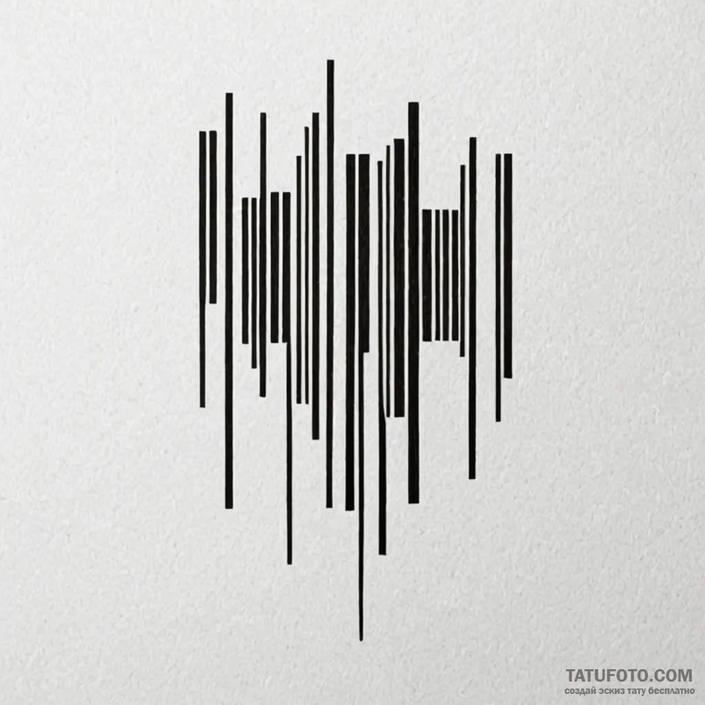Barcode - эскиз тату (№1750397060_0, 20.06.2025 05:24) — Tatufoto.com