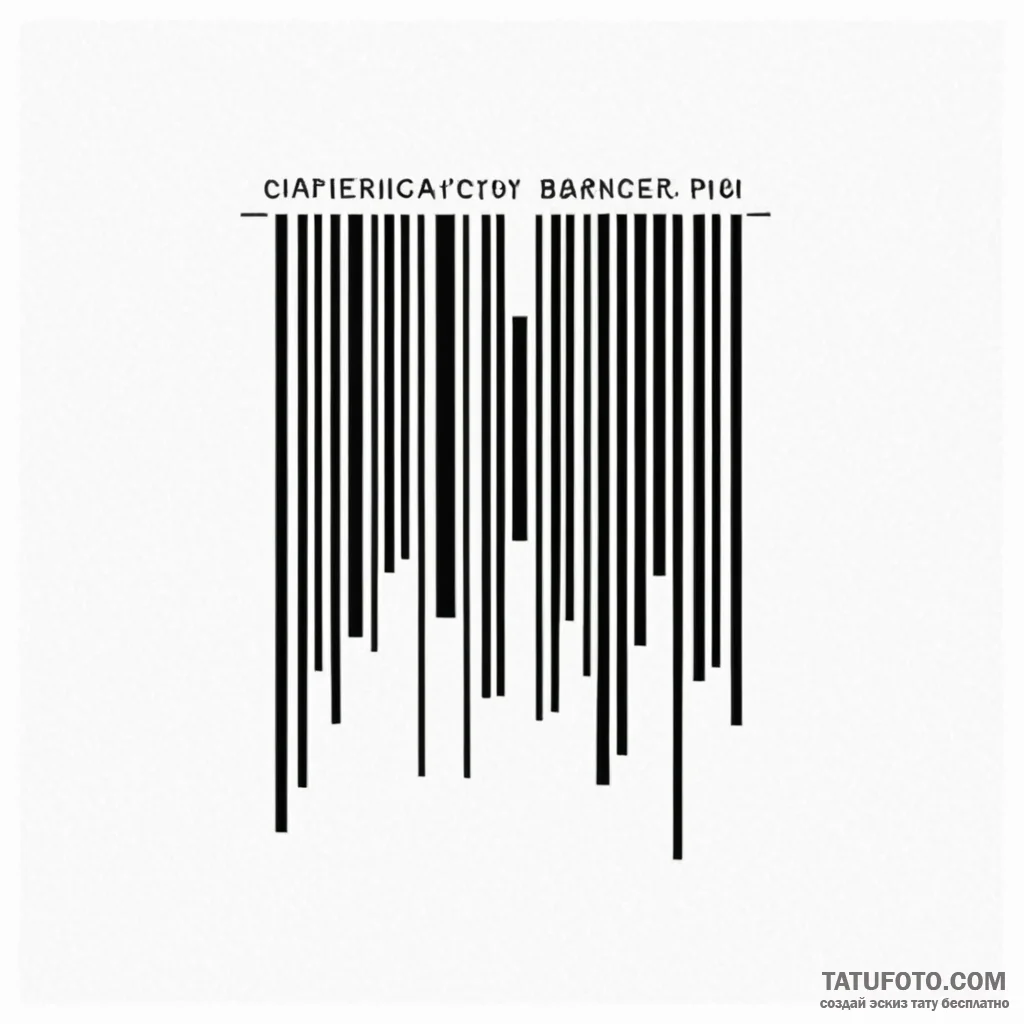 Barcode - эскиз тату (№1750397060_1, 20.06.2025 05:24) — Tatufoto.com